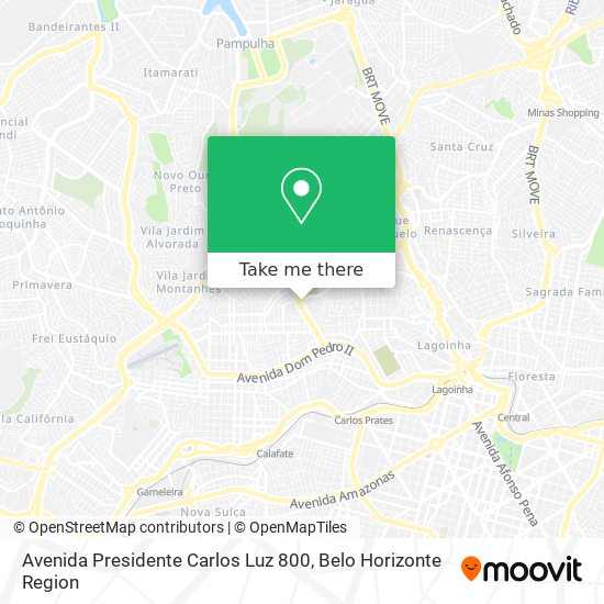 Avenida Presidente Carlos Luz 800 map