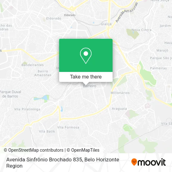 Avenida Sinfrônio Brochado 835 map