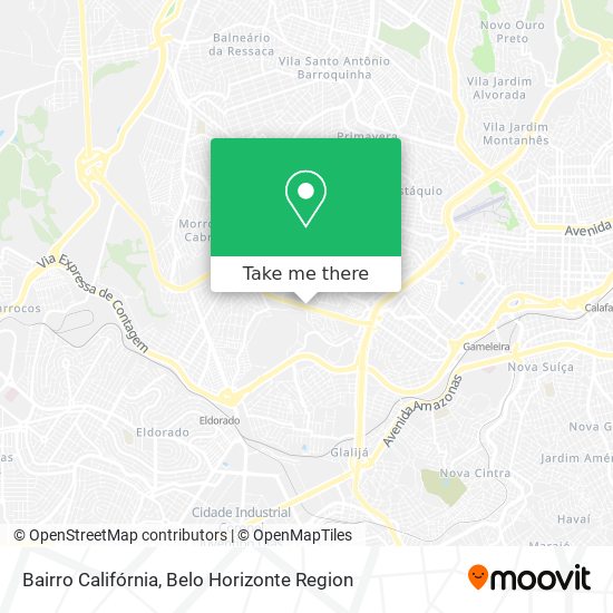 Bairro Califórnia map