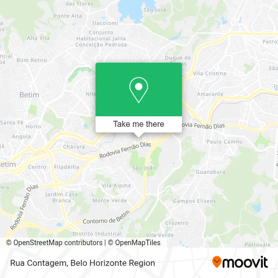 Rua Contagem map