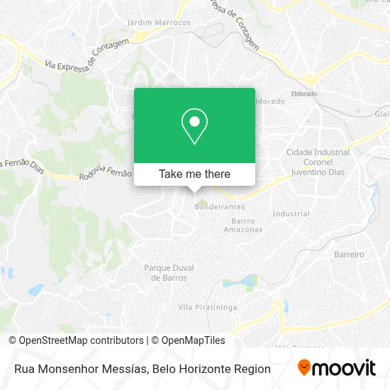 Rua Monsenhor Messías map