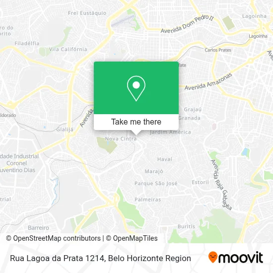Rua Lagoa da Prata 1214 map