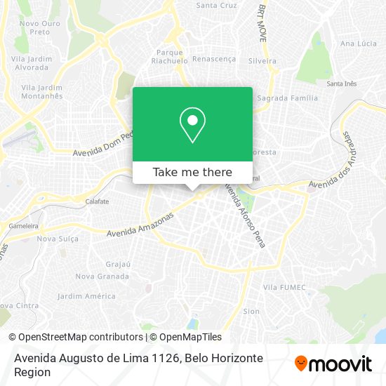 Mapa Avenida Augusto de Lima 1126