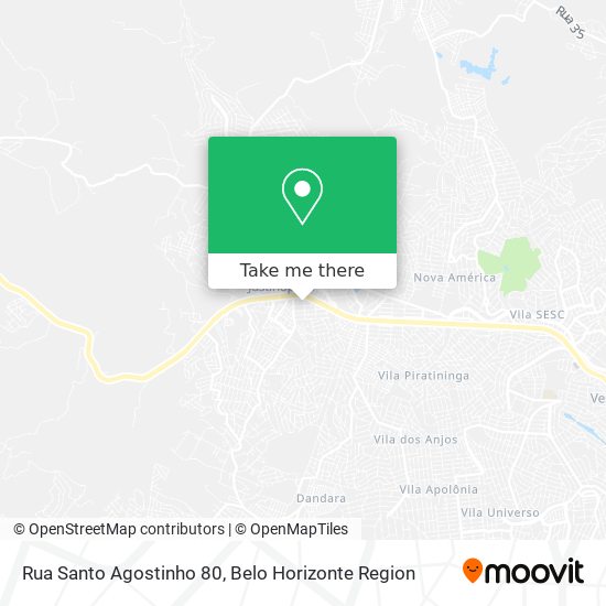 Mapa Rua Santo Agostinho 80
