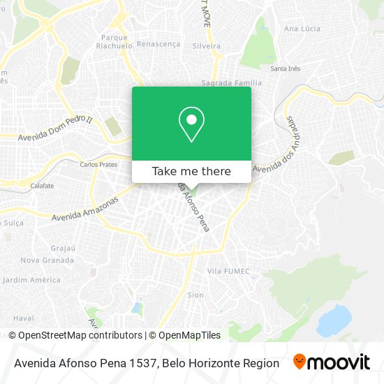Avenida Afonso Pena 1537 map