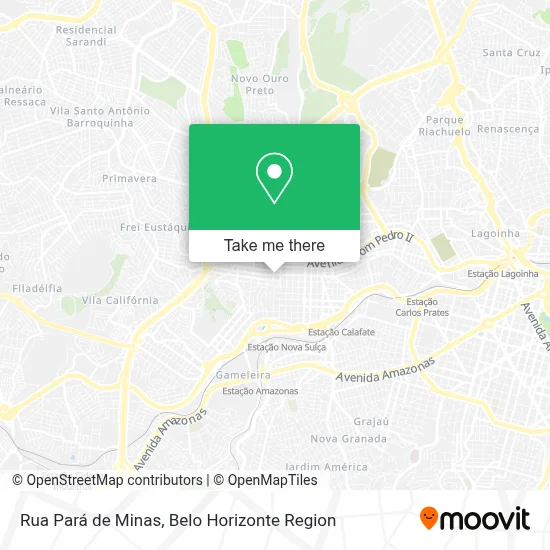 Rua Pará de Minas map