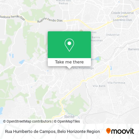 Rua Humberto de Campos map