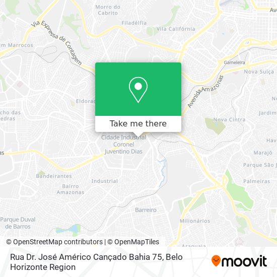 Rua Dr. José Américo Cançado Bahia 75 map