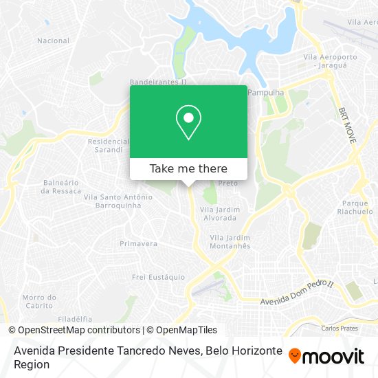 Mapa Avenida Presidente Tancredo Neves