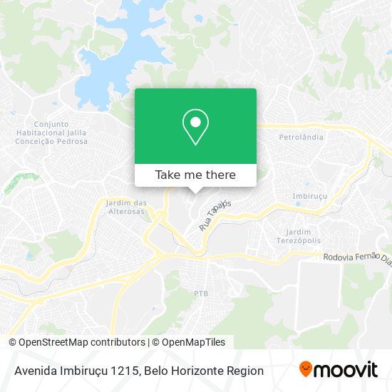 Avenida Imbiruçu 1215 map