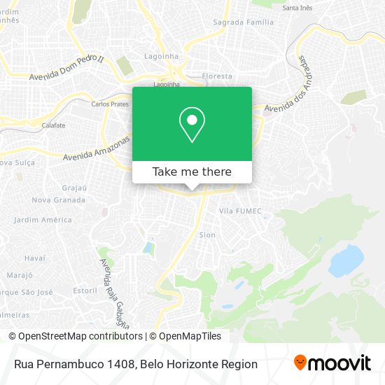 Mapa Rua Pernambuco 1408