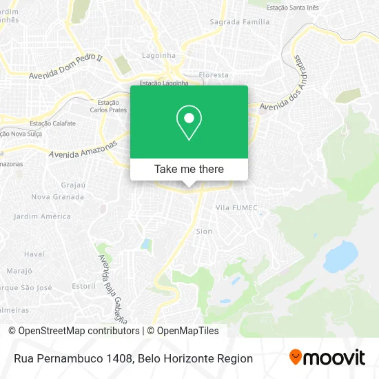 Rua Pernambuco 1408 map