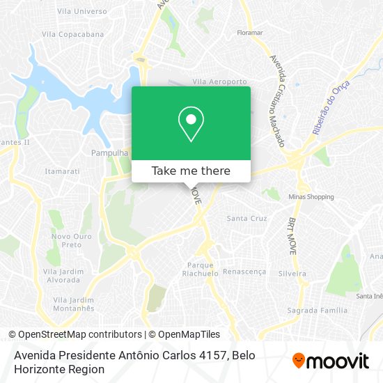Avenida Presidente Antônio Carlos 4157 map