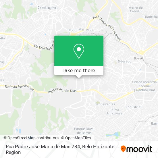 Rua Padre José Maria de Man 784 map