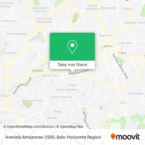 Avenida Amazonas 3500 map