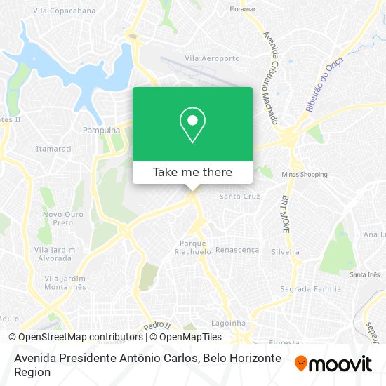 Avenida Presidente Antônio Carlos map