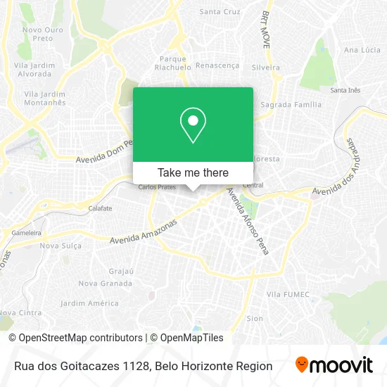 Rua dos Goitacazes 1128 map