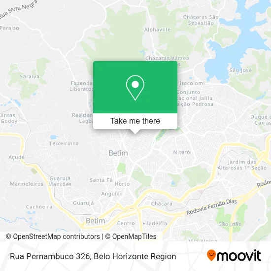 Rua Pernambuco 326 map