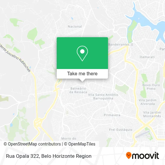 Rua Opala 322 map