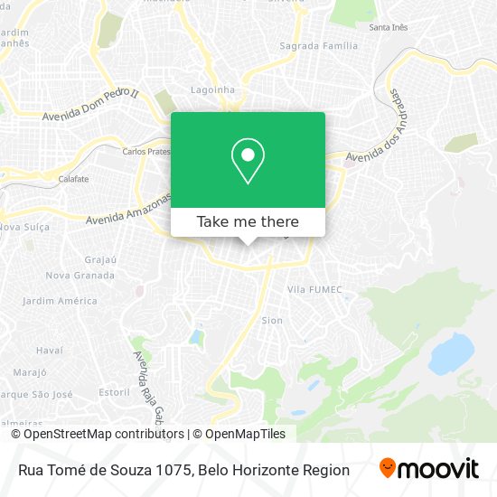 Mapa Rua Tomé de Souza 1075