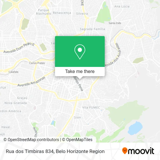 Rua dos Timbiras 834 map