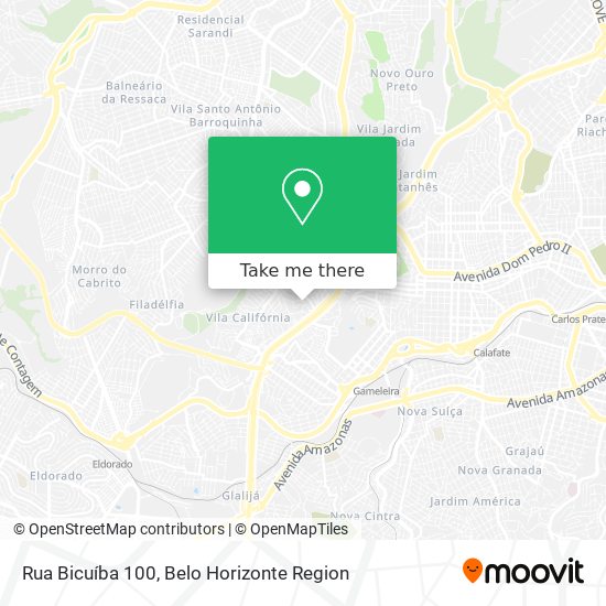 Rua Bicuíba 100 map