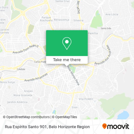 Mapa Rua Espírito Santo 901