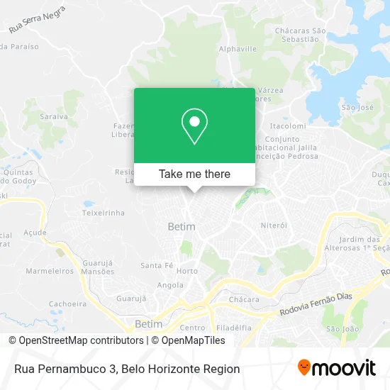 Rua Pernambuco 3 map