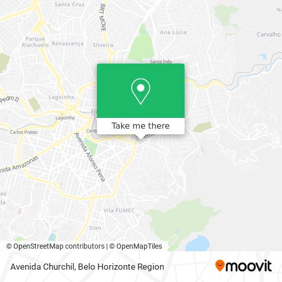 Avenida Churchil map