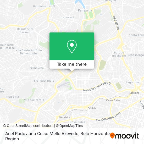 Anel Rodoviário Celso Mello Azevedo map