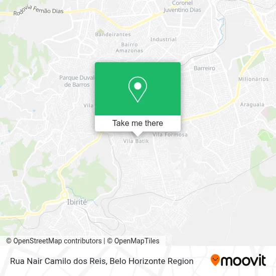 Rua Nair Camilo dos Reis map