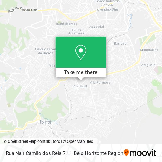 Rua Nair Camilo dos Reis 711 map