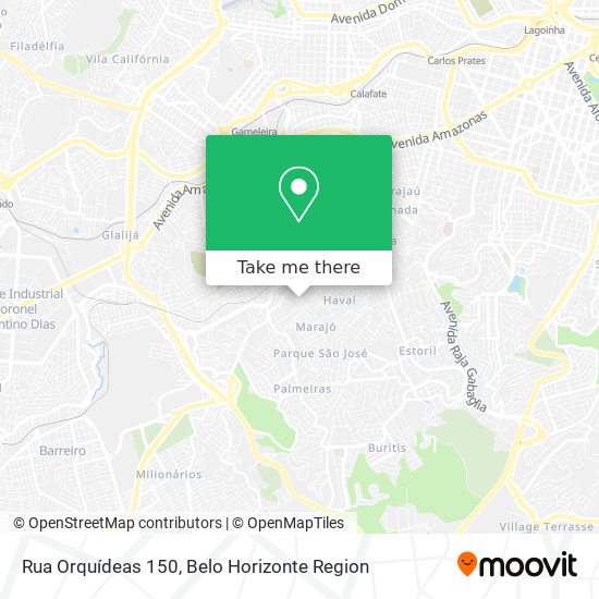 Rua Orquídeas 150 map