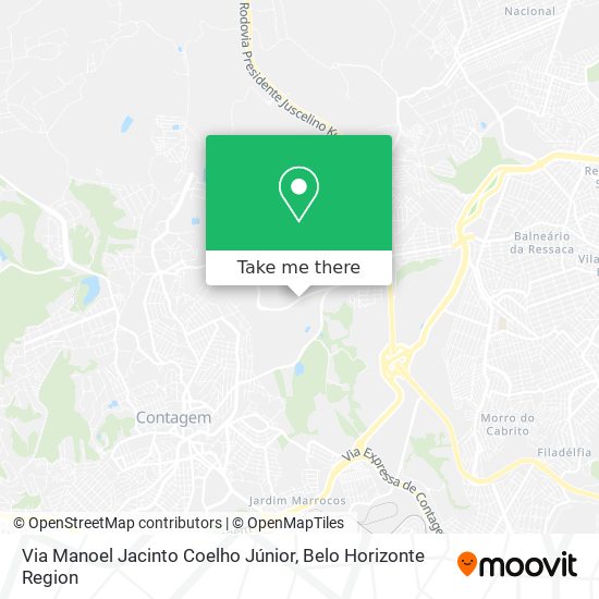 Via Manoel Jacinto Coelho Júnior map