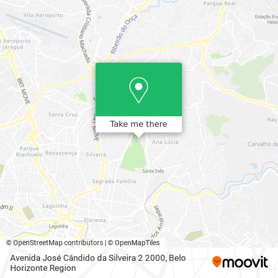 Avenida José Cândido da Silveira 2 2000 map