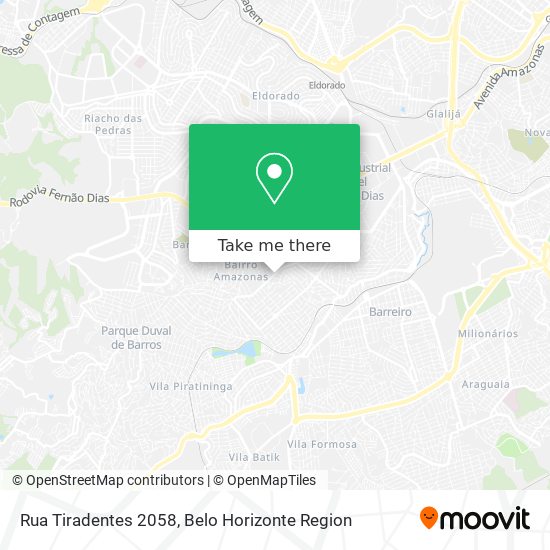 Rua Tiradentes 2058 map