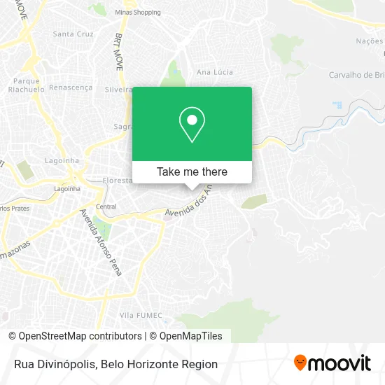 Rua Divinópolis map