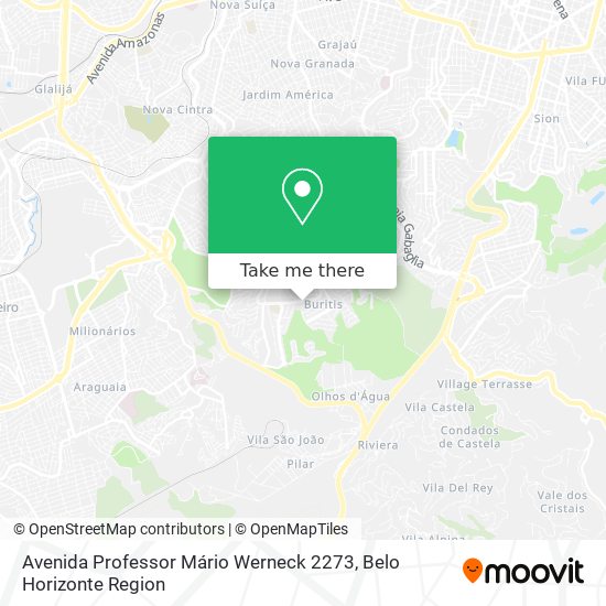 Mapa Avenida Professor Mário Werneck 2273