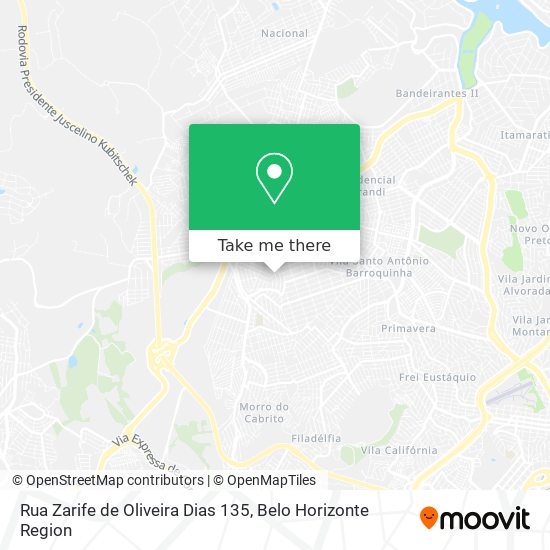 Rua Zarife de Oliveira Dias 135 map