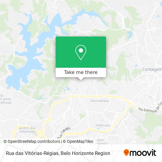 Rua das Vitórias-Régias map