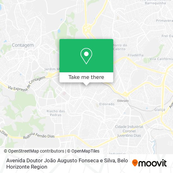 Mapa Avenida Doutor João Augusto Fonseca e Silva