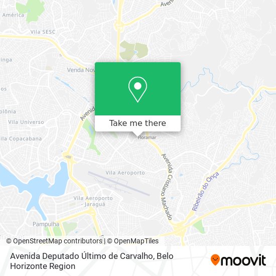 Mapa Avenida Deputado Último de Carvalho