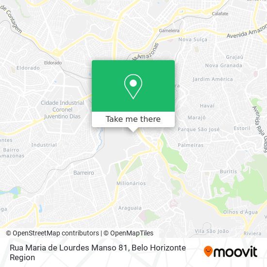 Mapa Rua Maria de Lourdes Manso 81