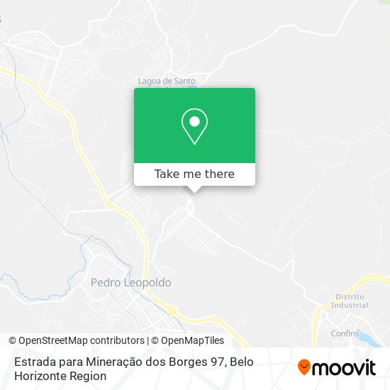 Mapa Estrada para Mineração dos Borges 97