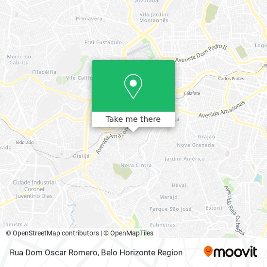 Mapa Rua Dom Oscar Romero