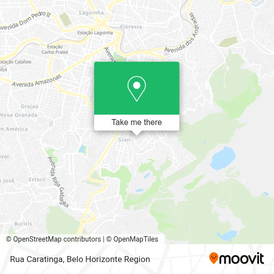 Rua Caratinga map