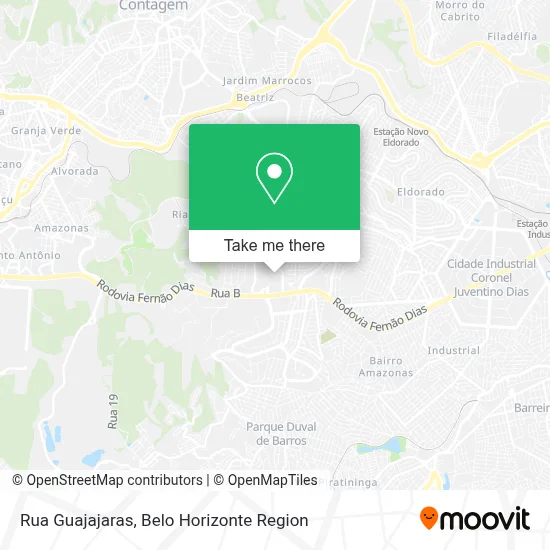 Rua Guajajaras map