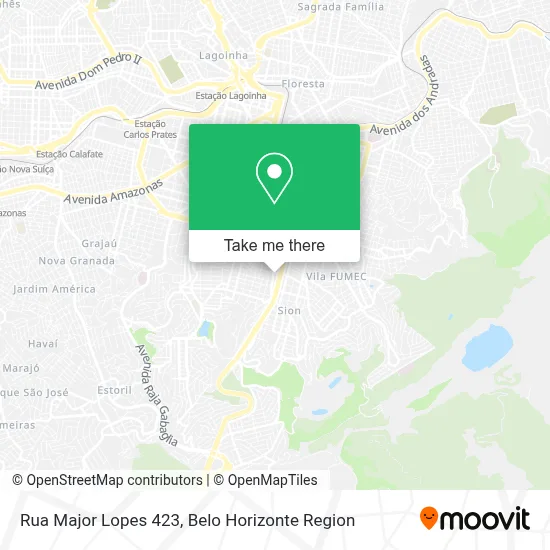 Rua Major Lopes 423 map