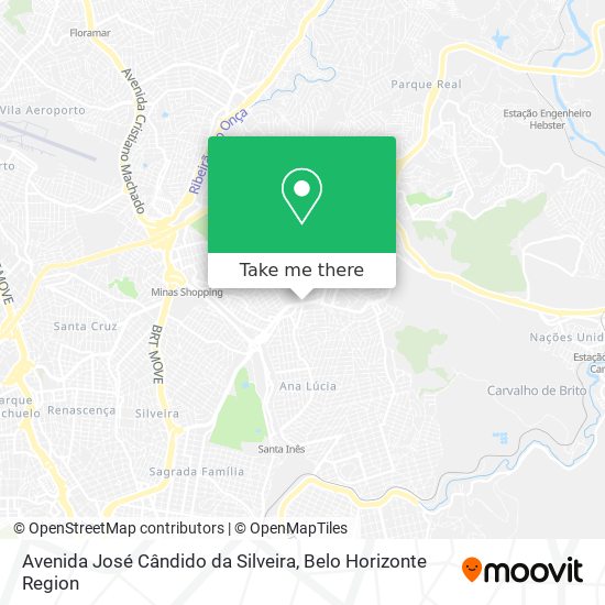 Mapa Avenida José Cândido da Silveira