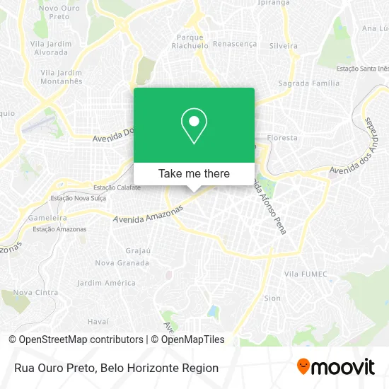 Rua Ouro Preto map